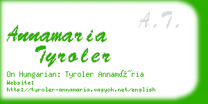 annamaria tyroler business card